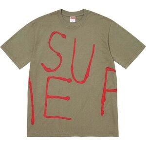 Supreme Painted Tee Olive